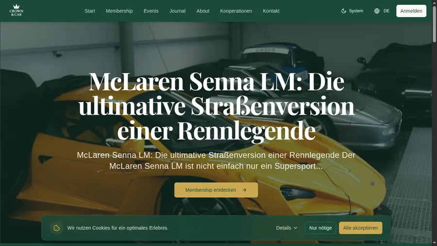 Webdesign – Crown and Car | Automotive | PdC Solutions